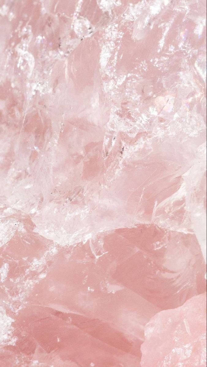 Pink Marble With White Pattern Background