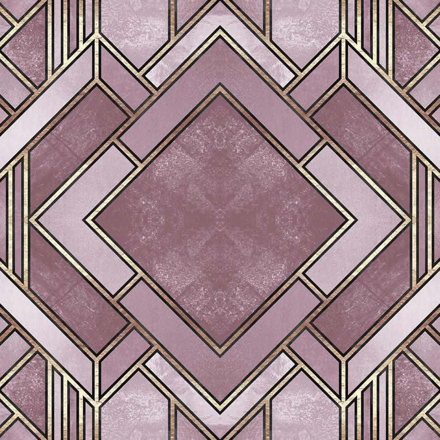 Pink Marbles Art Deco Iphone Background