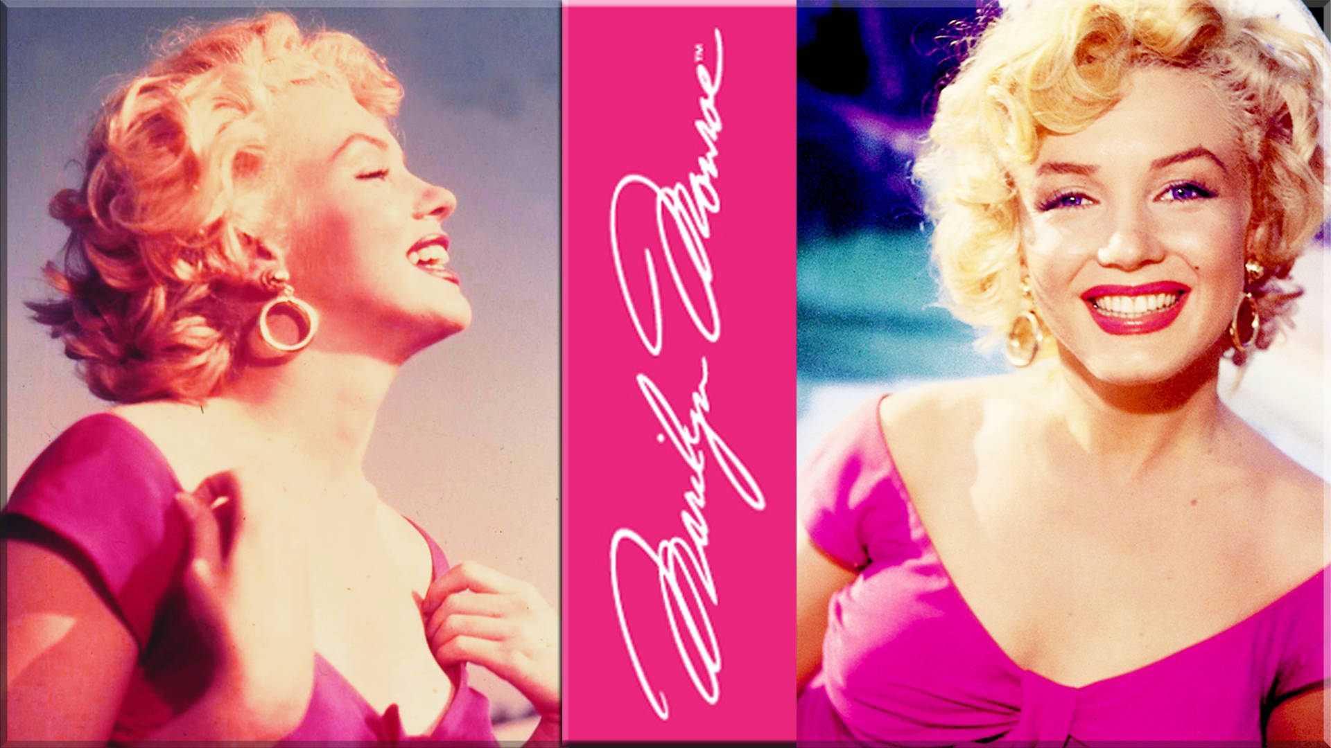 Pink Marilyn Monroe Cover Art Background