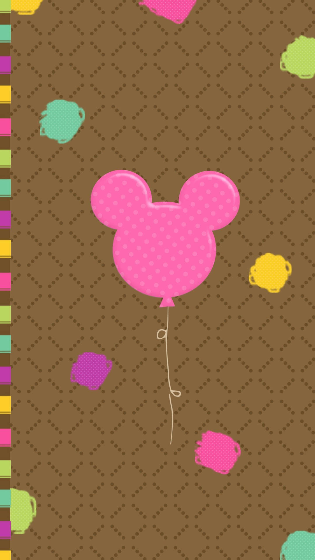 Pink Mickey Mouse Disney Pattern Background