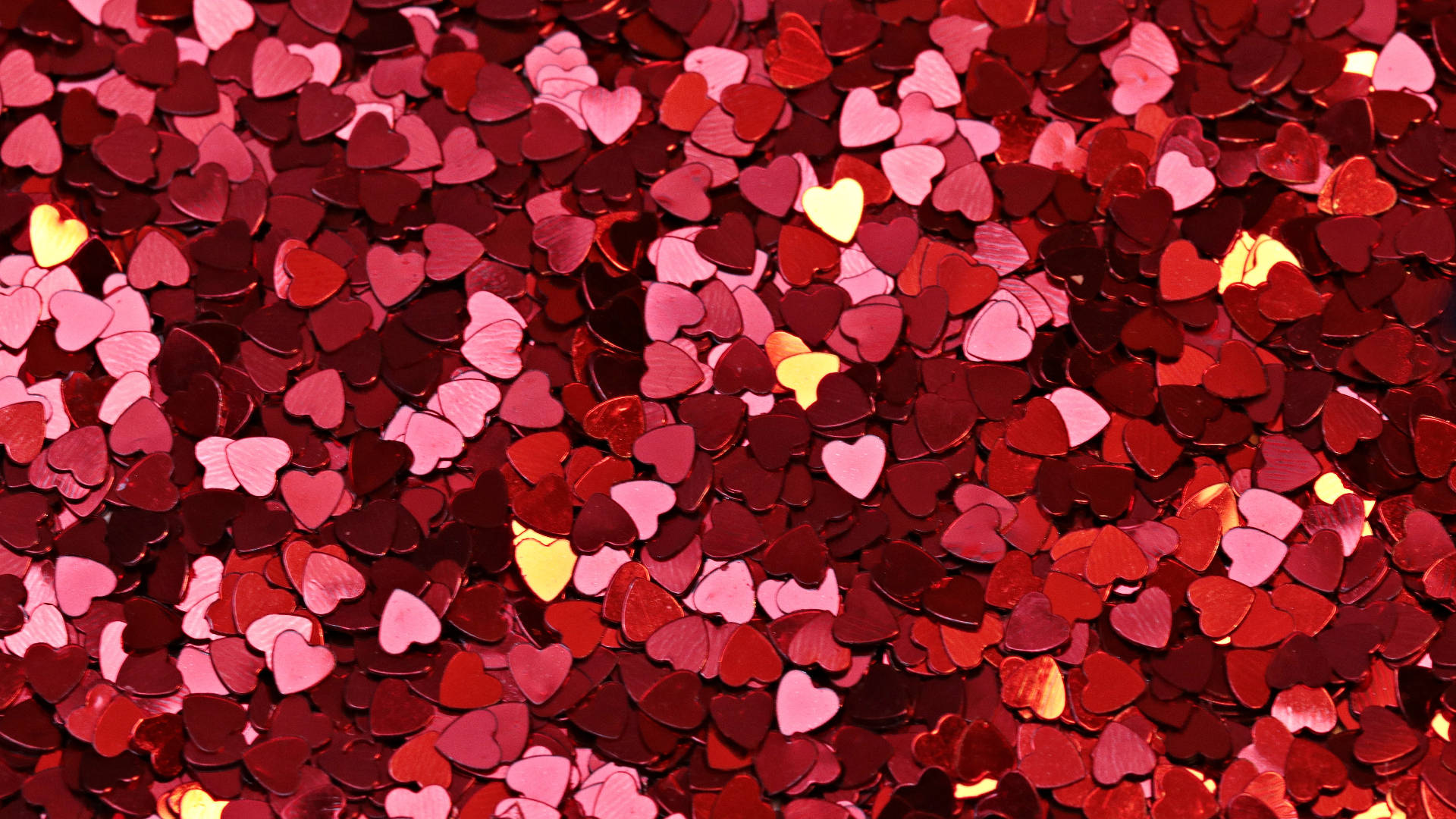 Pink Mini Hearts Sparkle Background