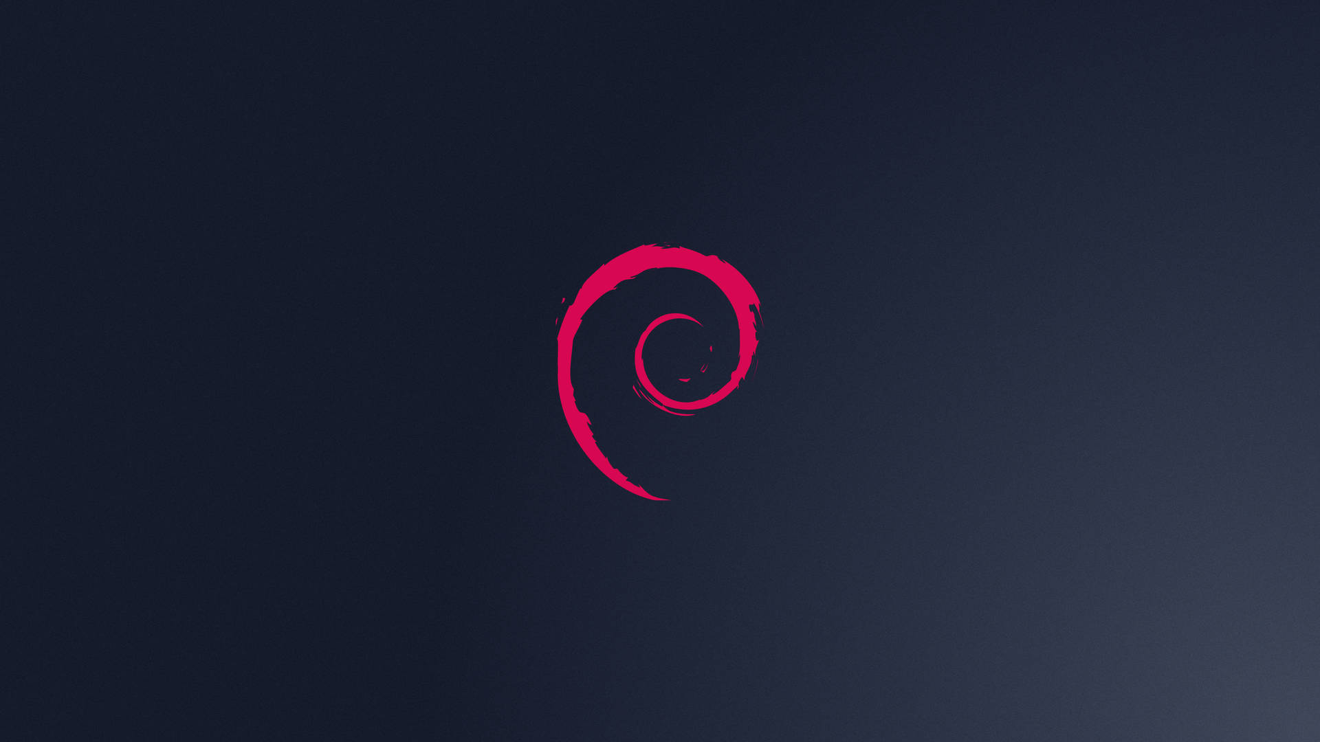 Pink Minimal Debian Logo Background