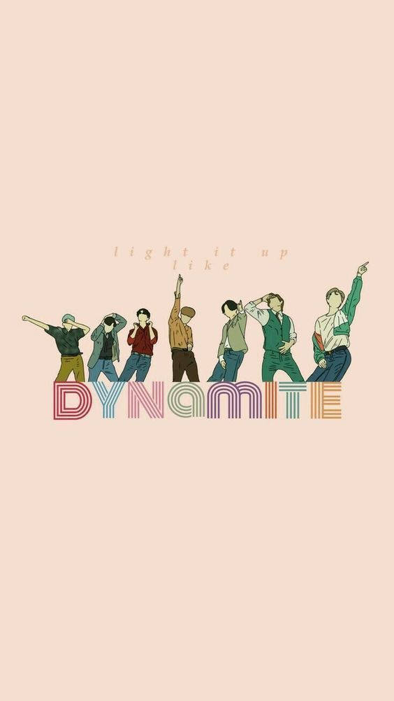 Pink Minimalist Aesthetic Bts Dynamite Background