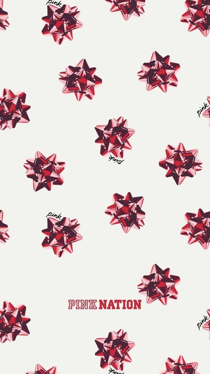 Pink Nation Red Ribbon Displays Digital Art Background