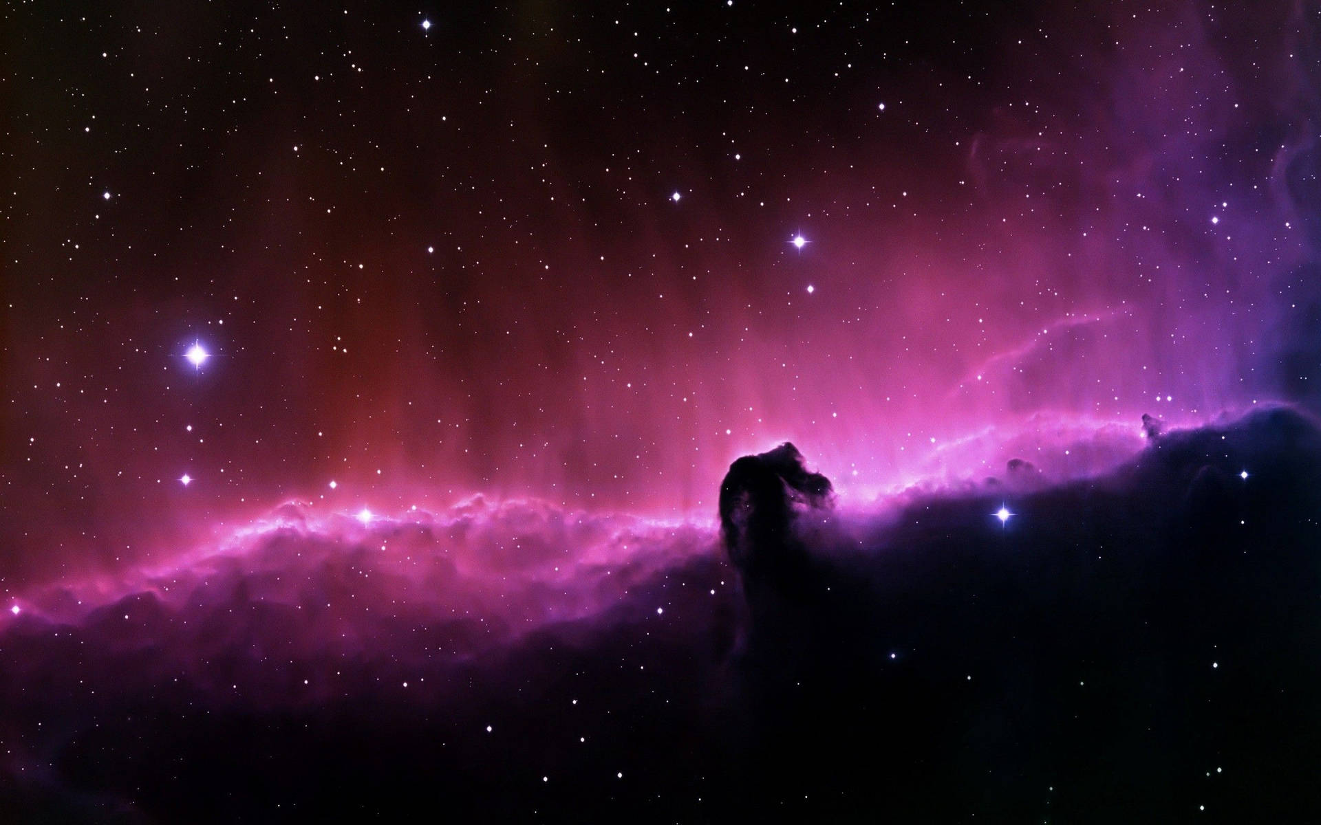 Pink Nebula Cloud Laptop Desktop Background