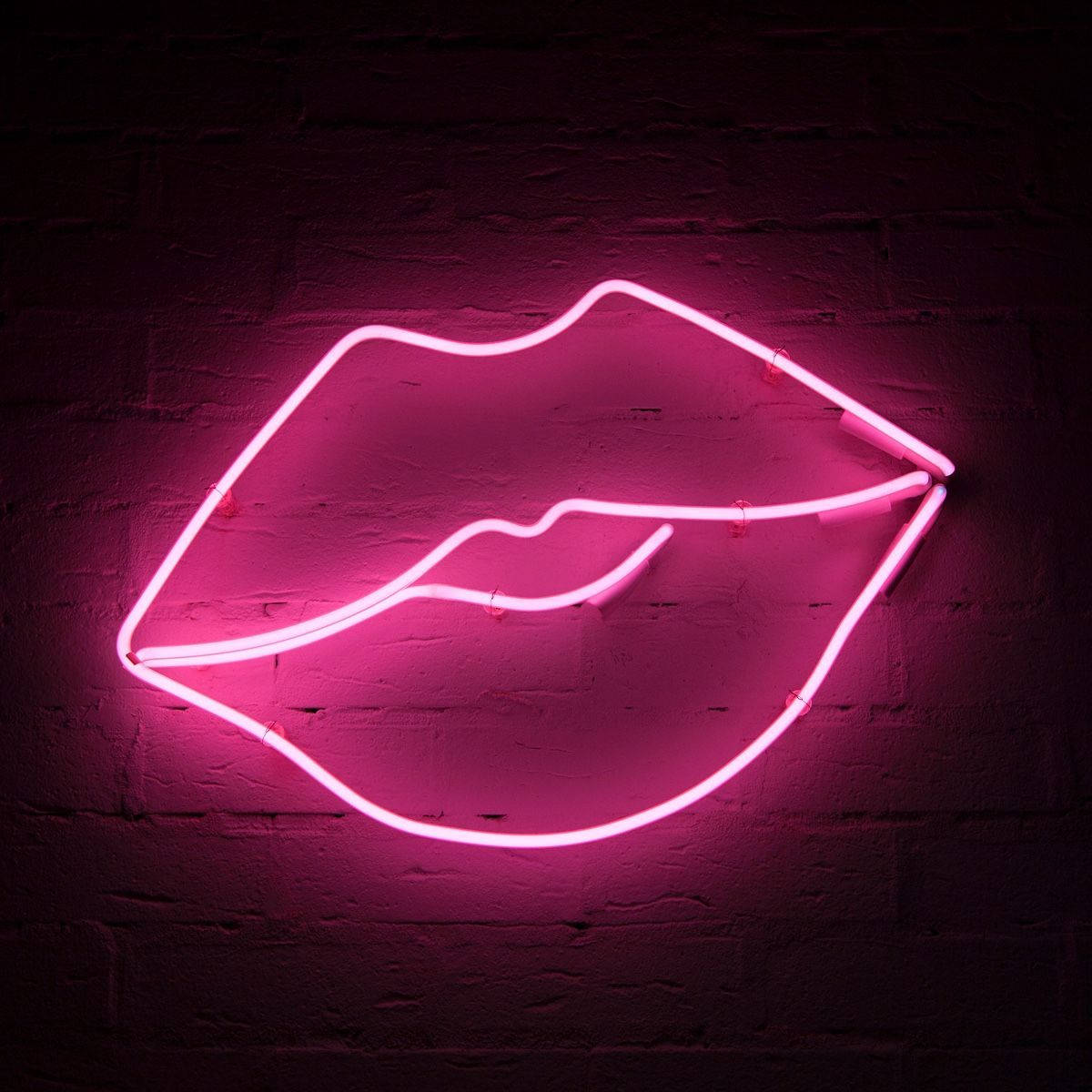 Pink Neon Aesthetic Bliss Background