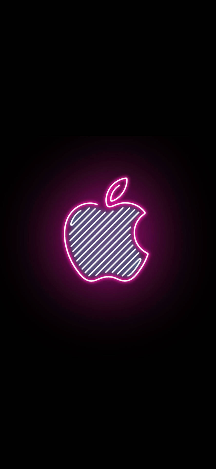 Pink Neon Aesthetic Iphone Logo