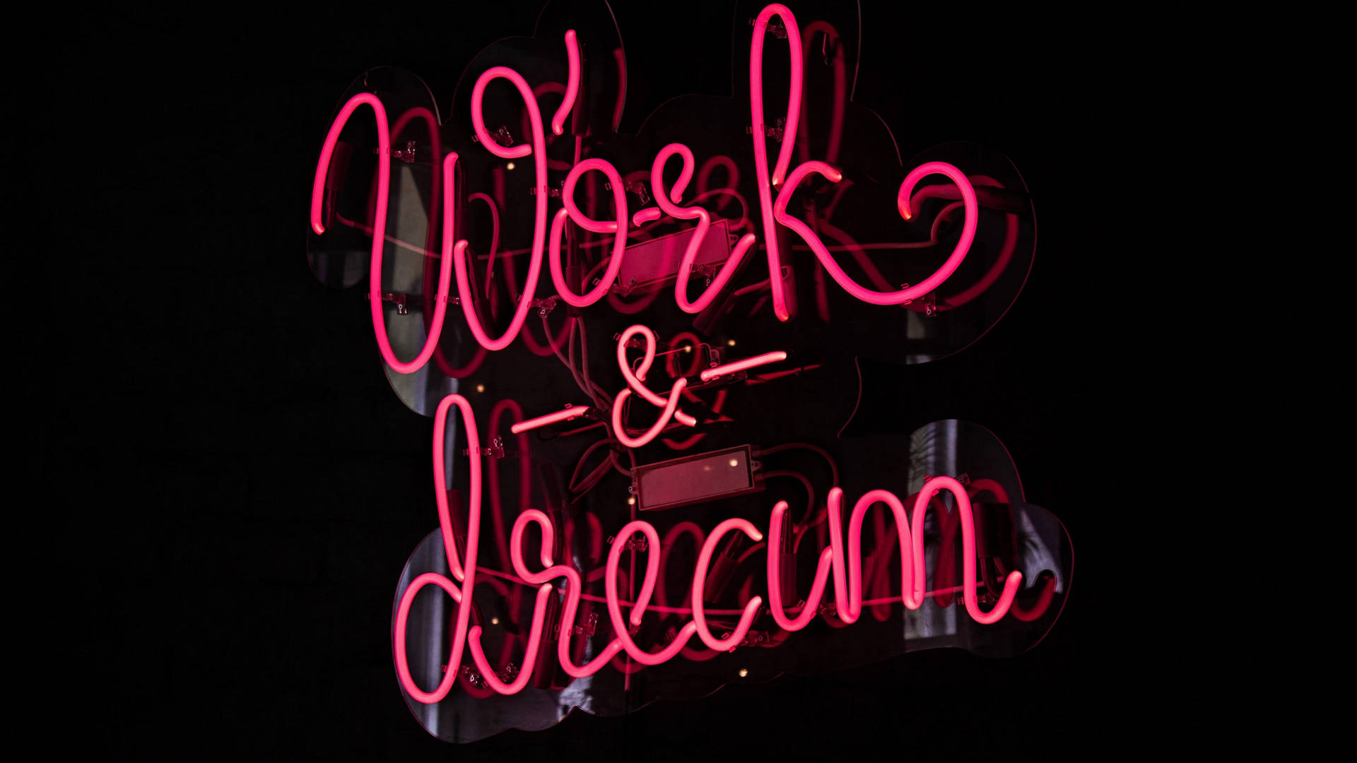 Pink Neon Sign Hd Inspirational