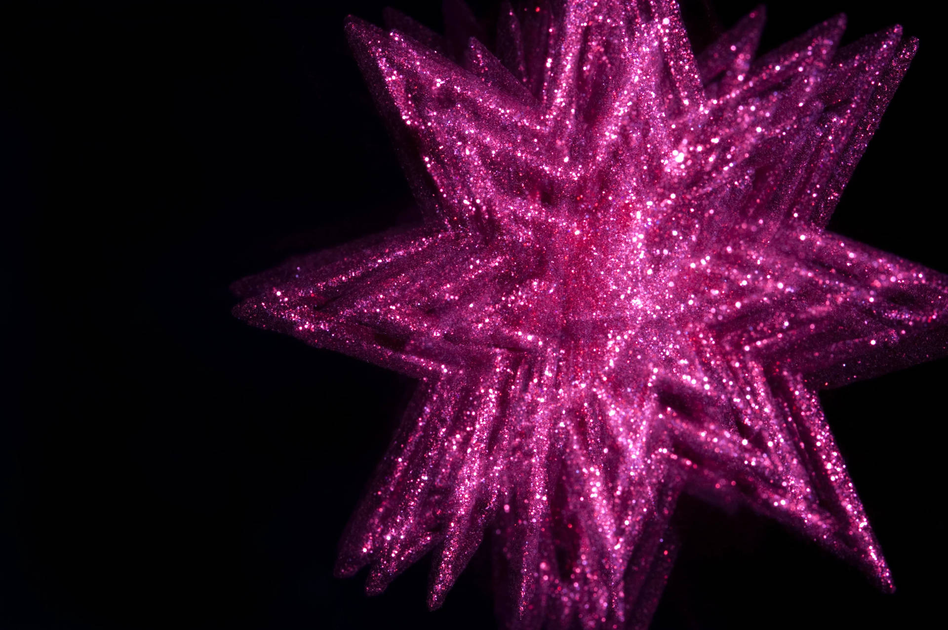 Pink Octagram Star Sparkle
