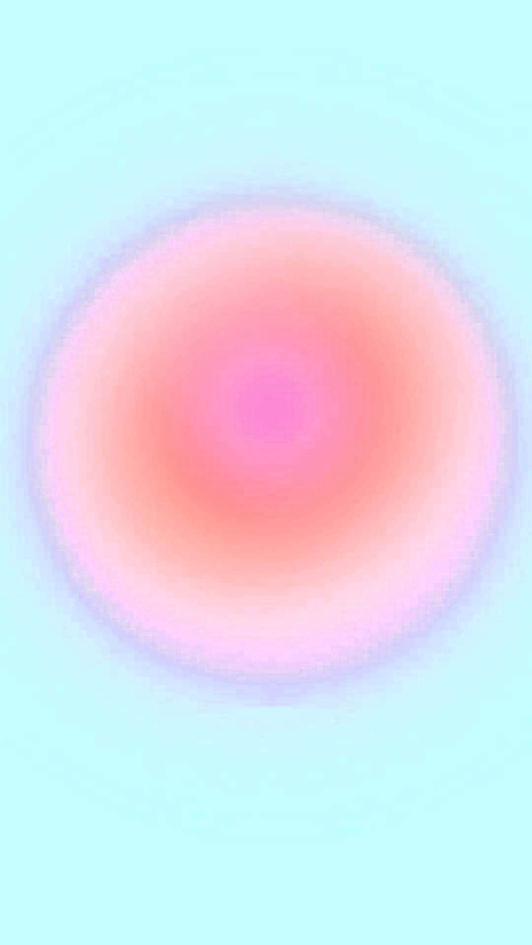 Pink On Blue Radial Aura Color Background