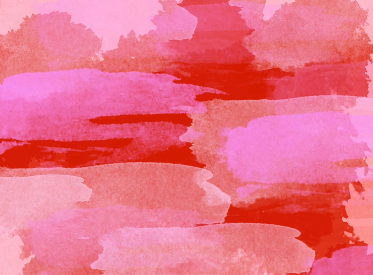 Pink Paint Swirls Blend Together To Create A Mesmerizing Watercolor Painting Background