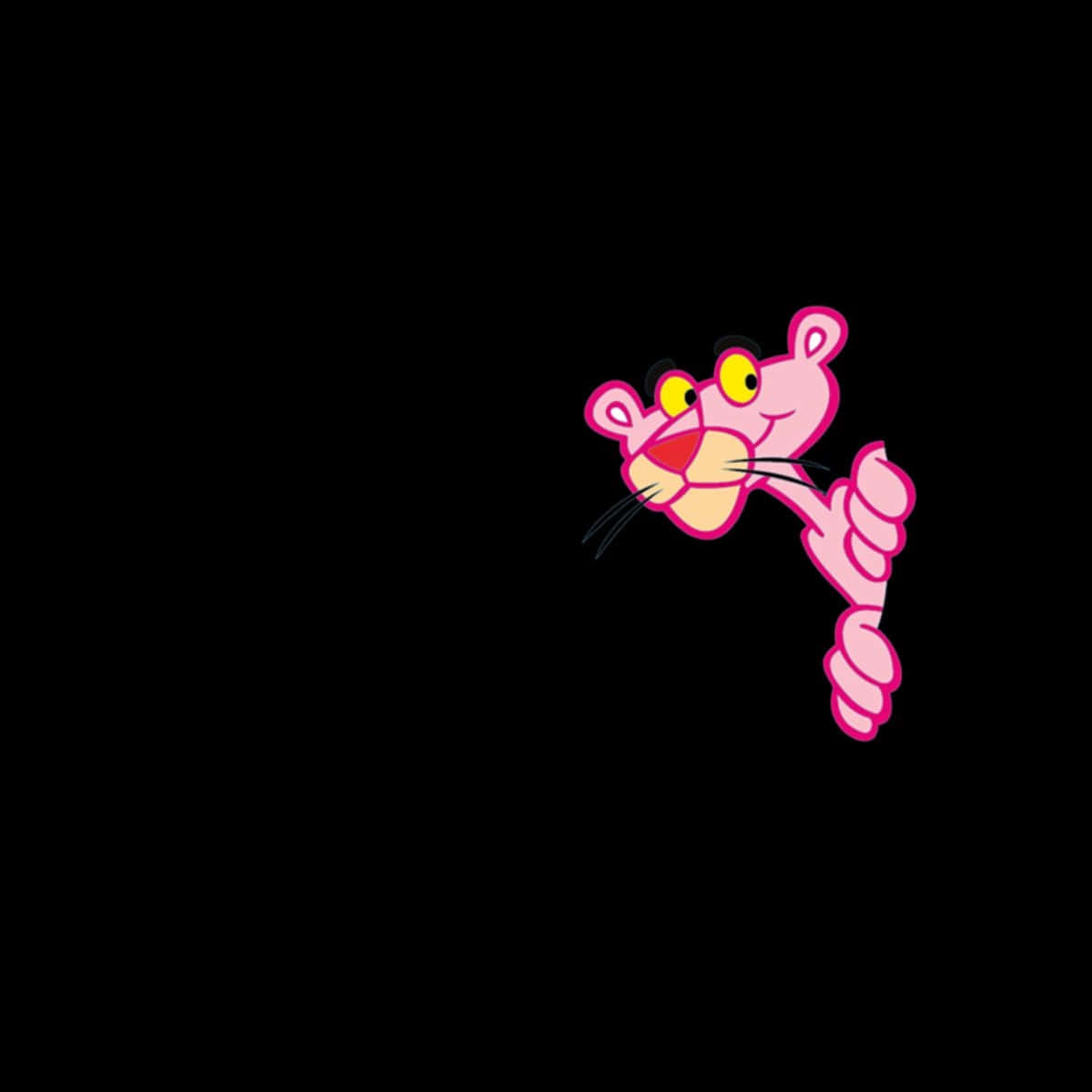 Pink Panther Peeking Graphic