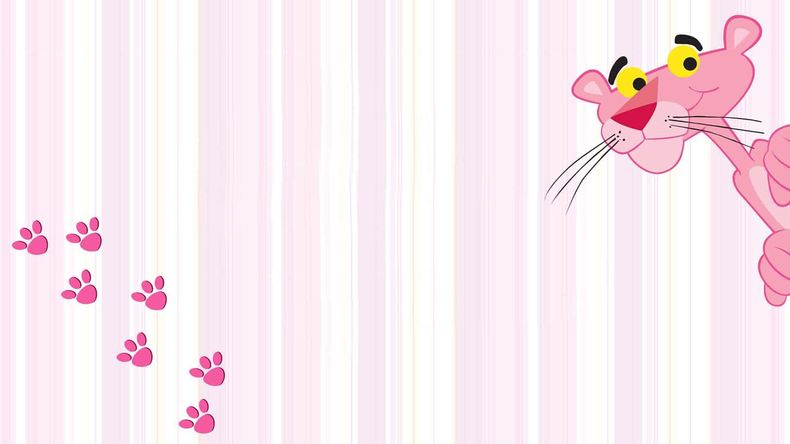 Pink Panther Peeking Background