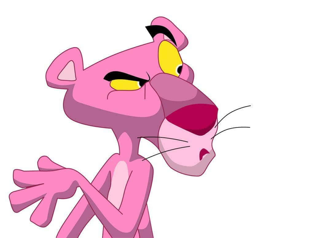 Pink Panther Smug Expression Background