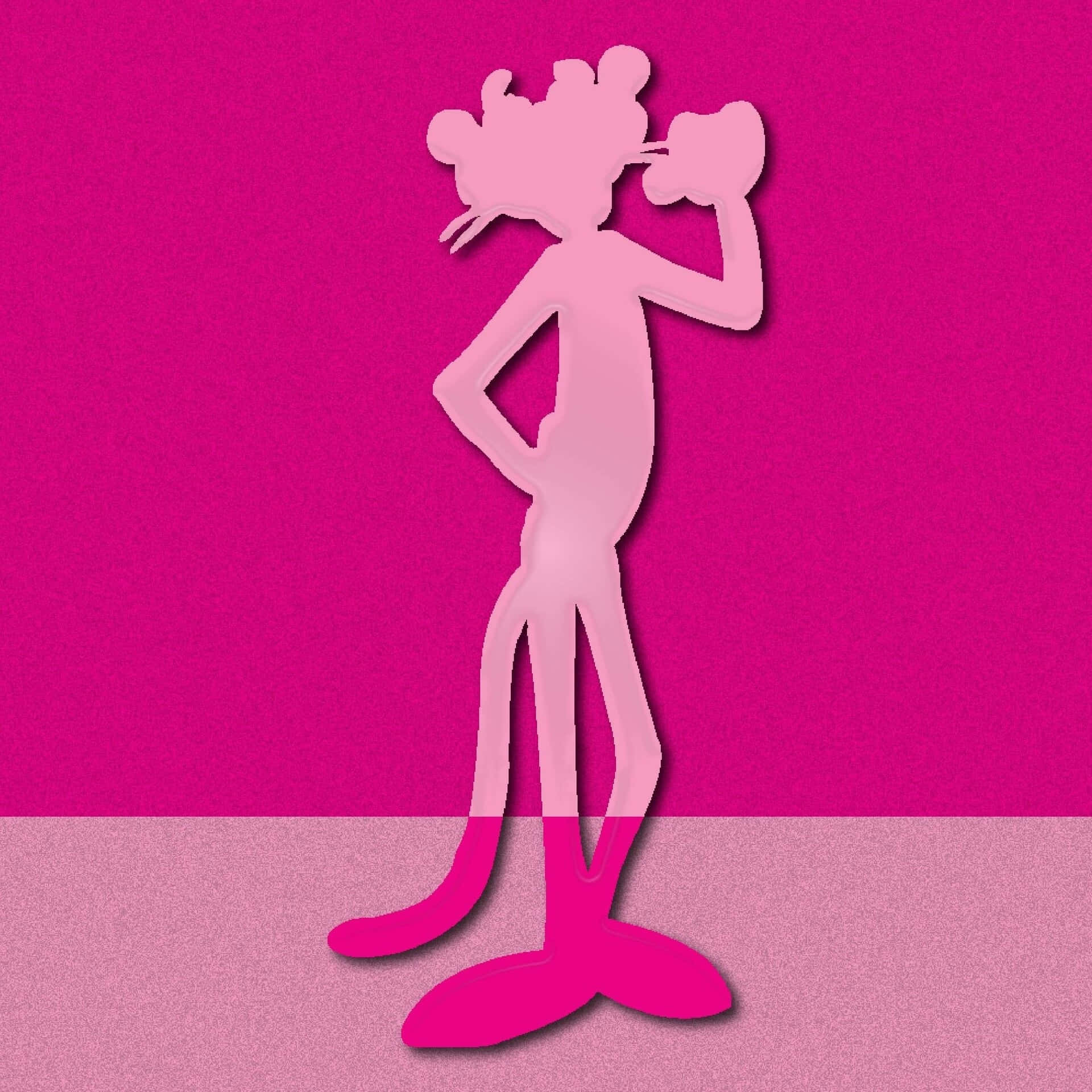 Pink Panther Stylish Pose Background