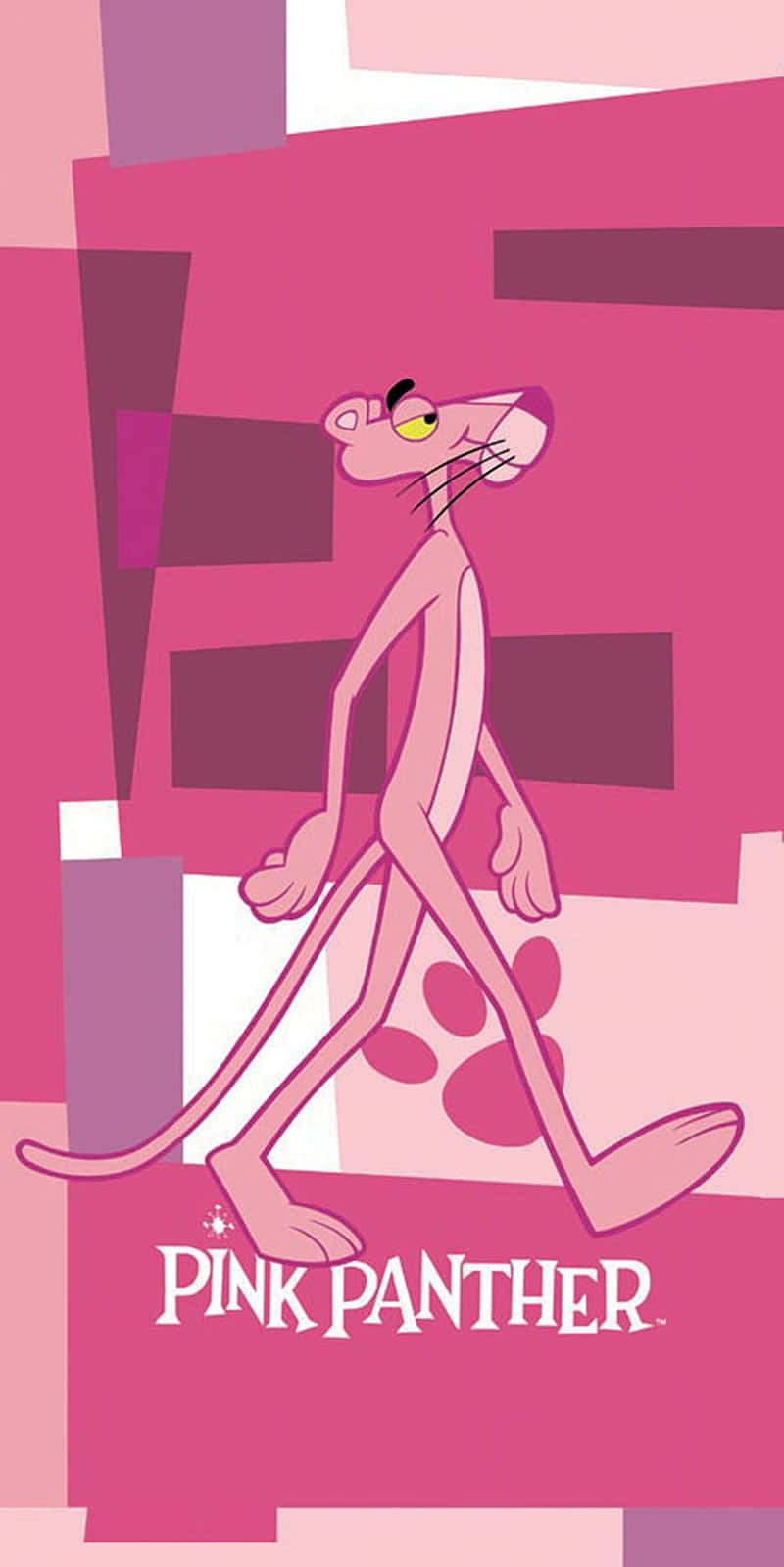 Pink Panther Vintage Cartoon Poster Background