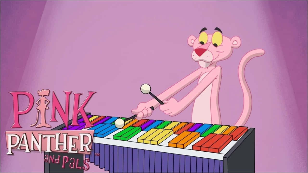Pink Pantherand Pals Playing Xylophone Background