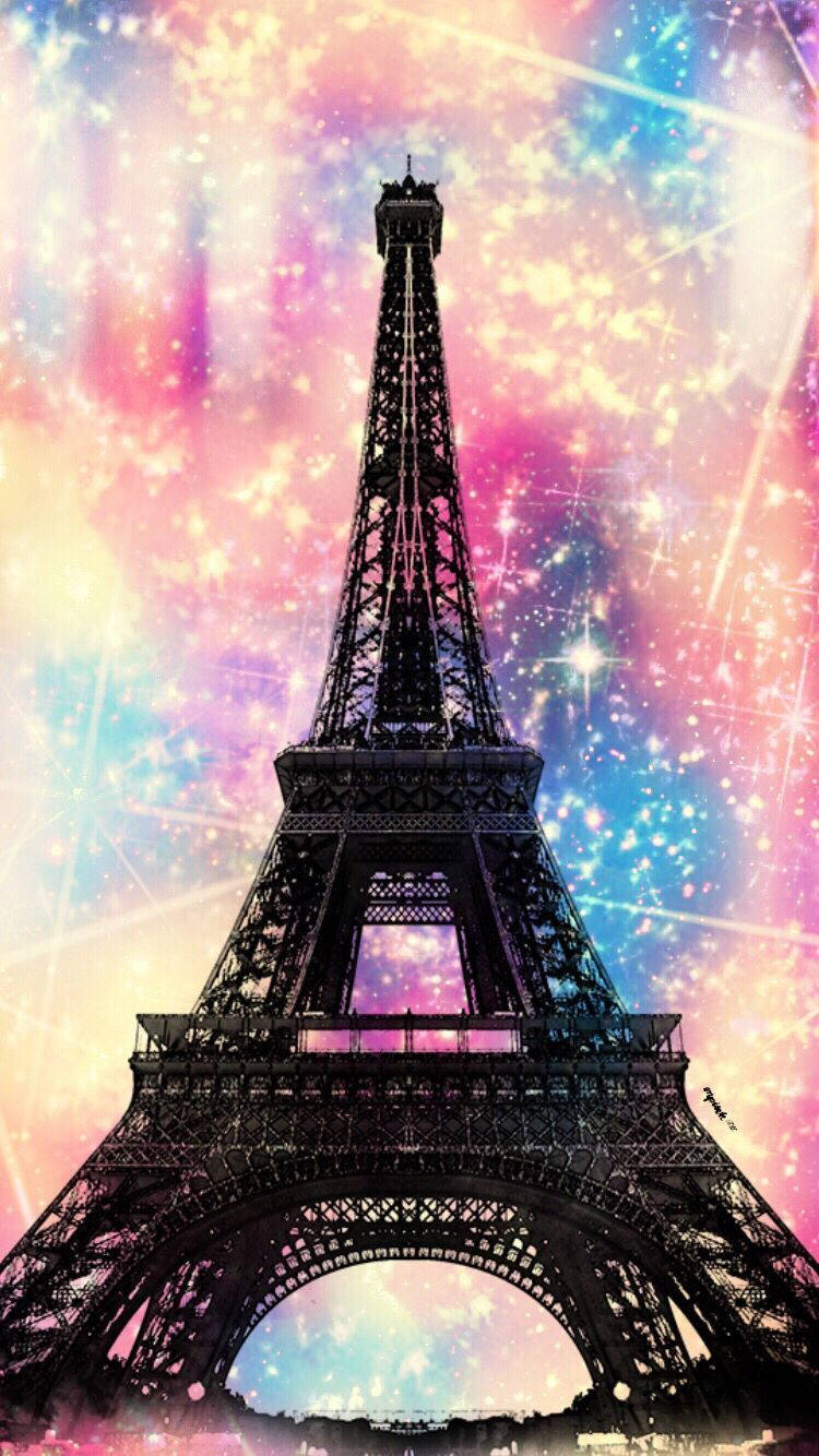 Pink Paris Abstract Backdrop Background