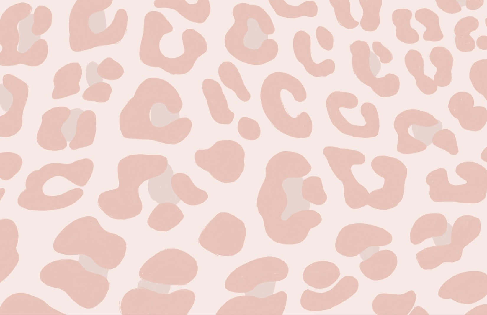 Pink Pastel Cute Cheetah Print Background