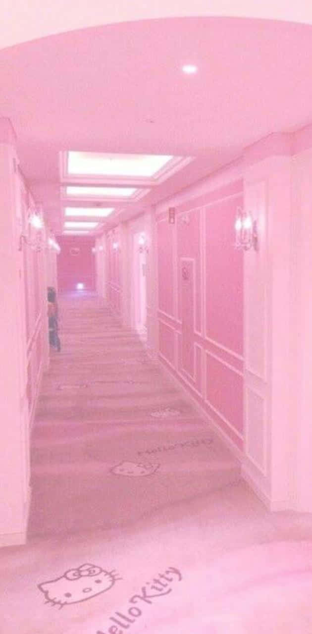 Pink Pfp Hallway Background