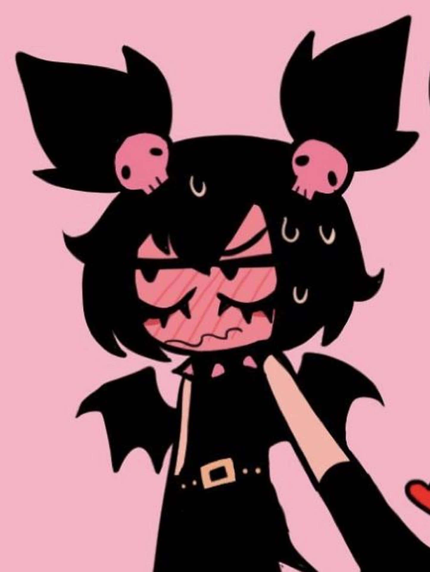 Pink Pfp Metal Punk Girl Background