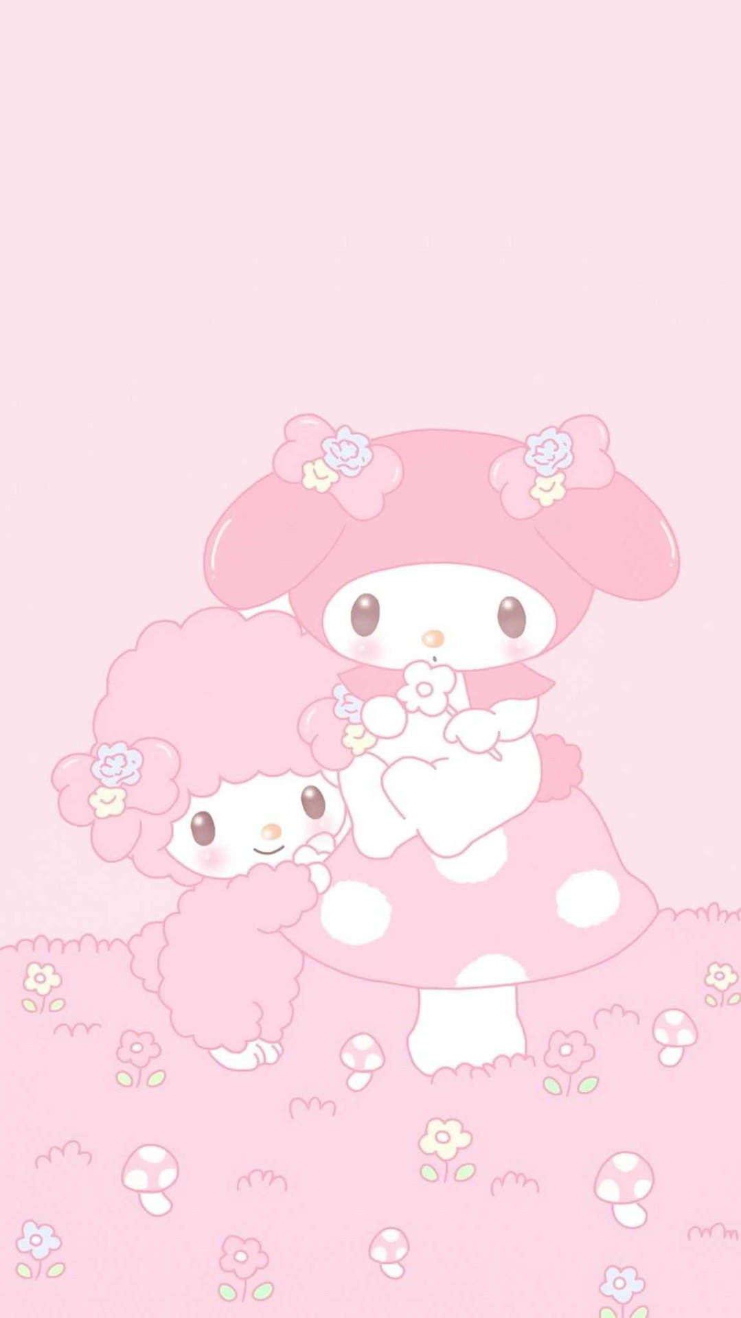 Pink Piano And My Melody Background