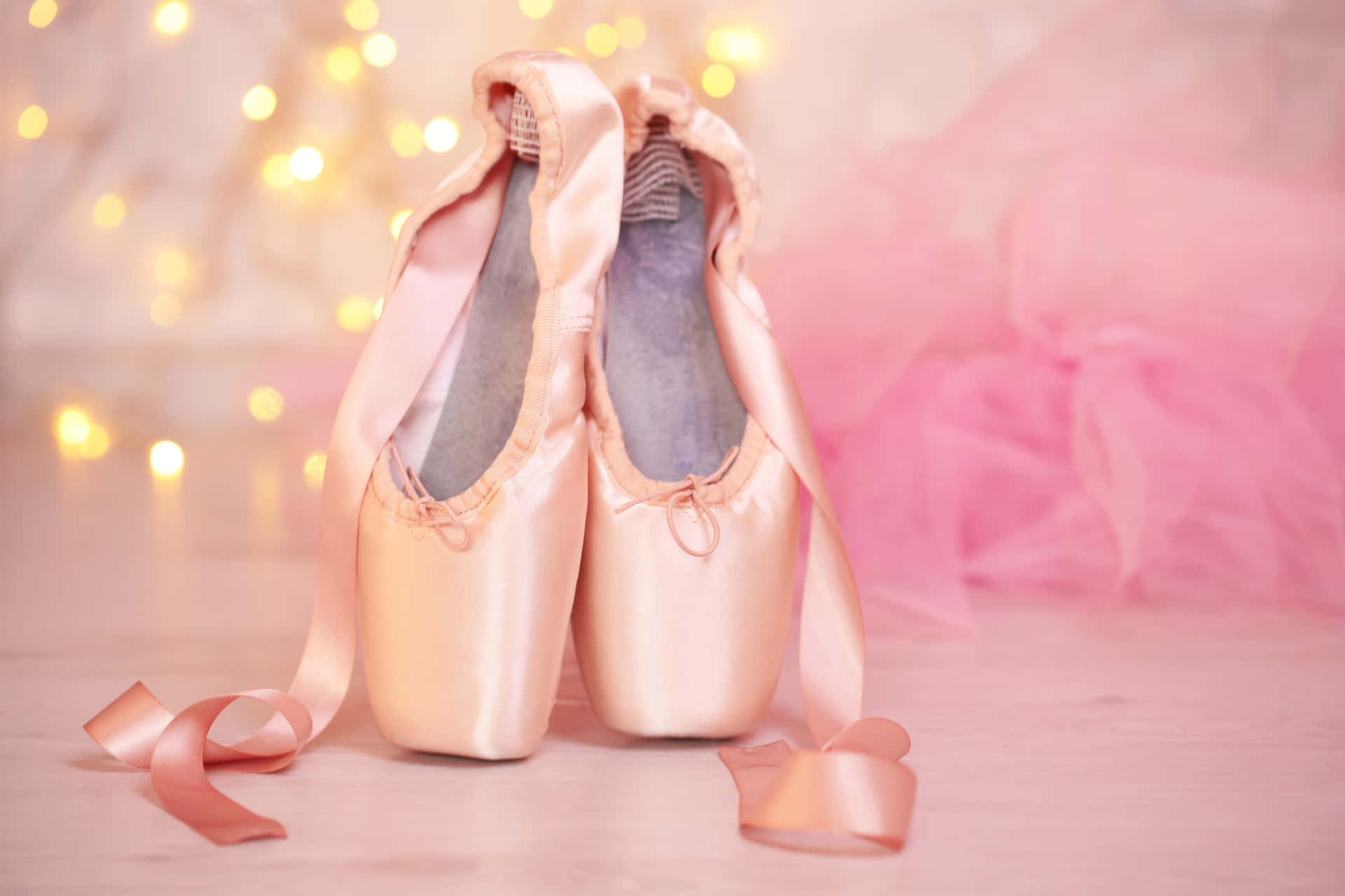 Pink Pointe Shoes Background