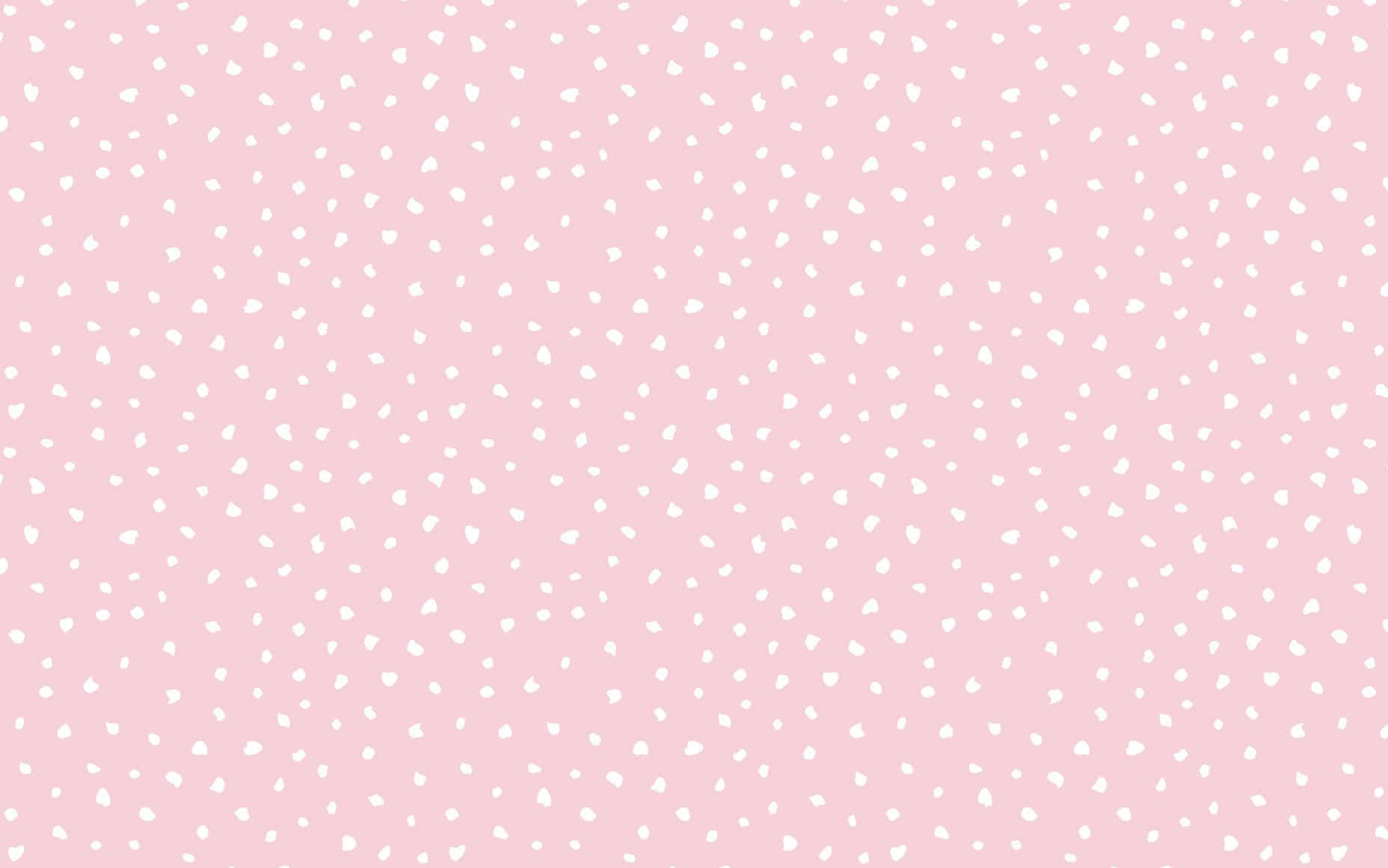 Pink Polka Dots Desktop Aesthetic Background