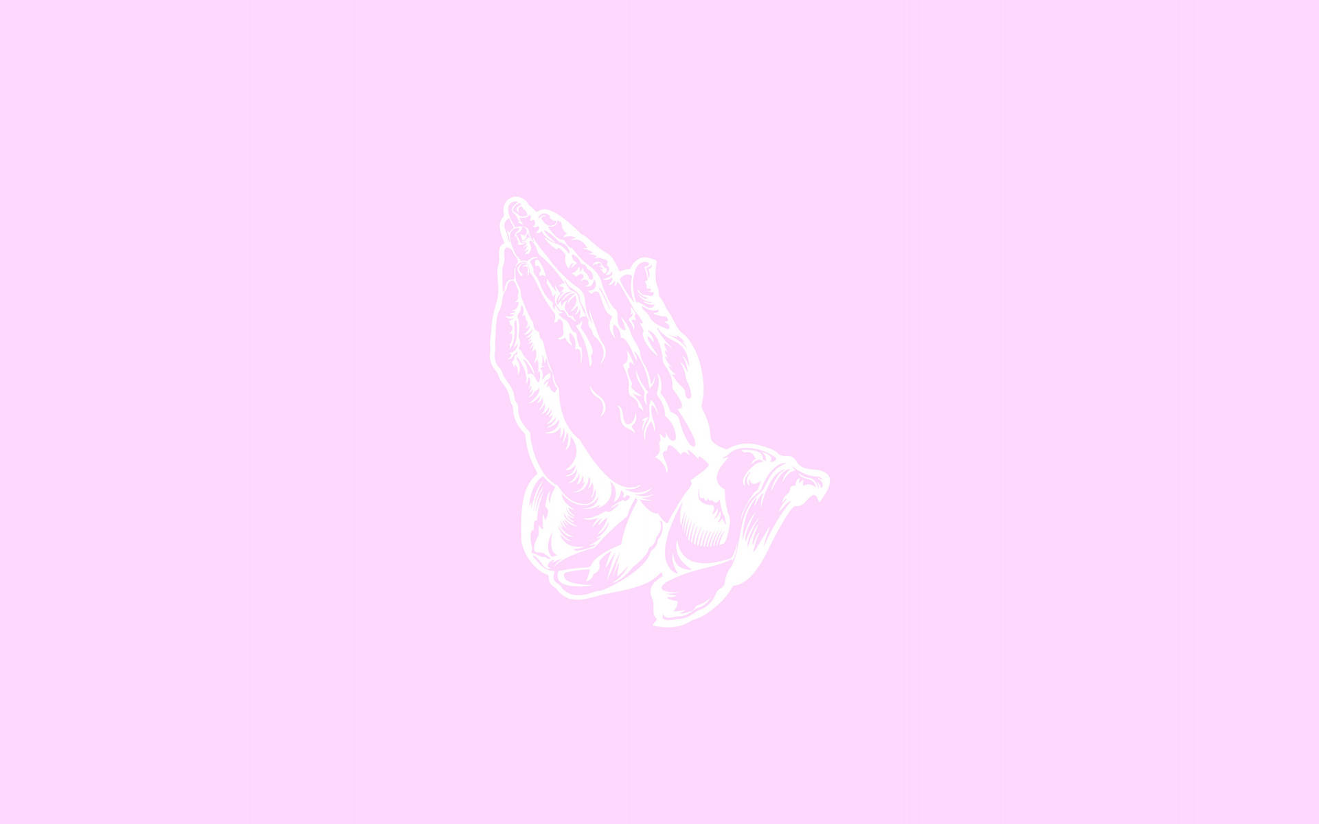 Pink Praying Aesthetic Background