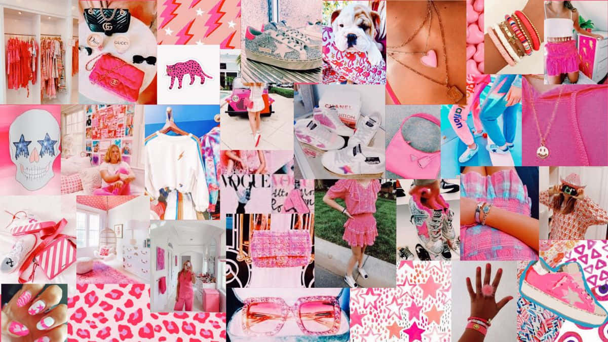 Pink Preppy Desktop Background