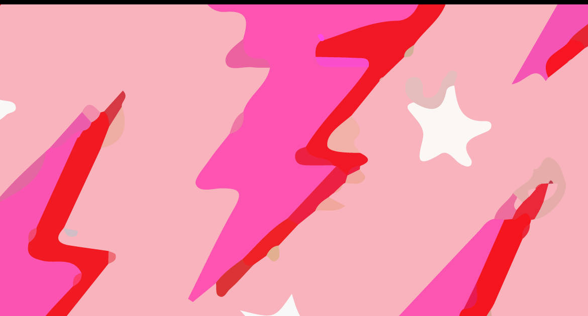 Pink Preppy Lightning Bolts Background