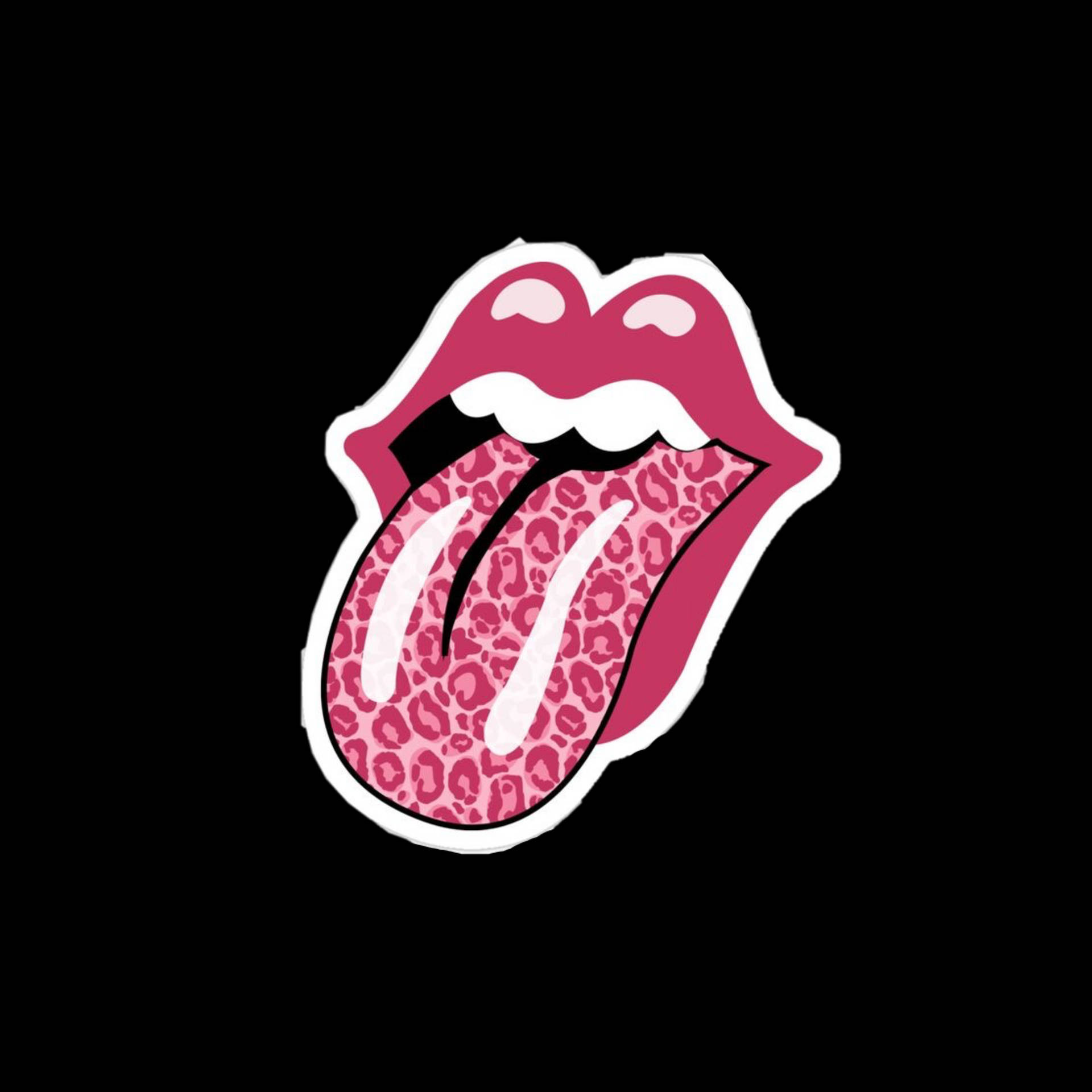 Pink Preppy Lips Background