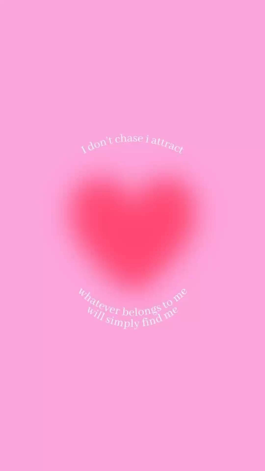 Pink Preppy Pfp I Attract Quote Background