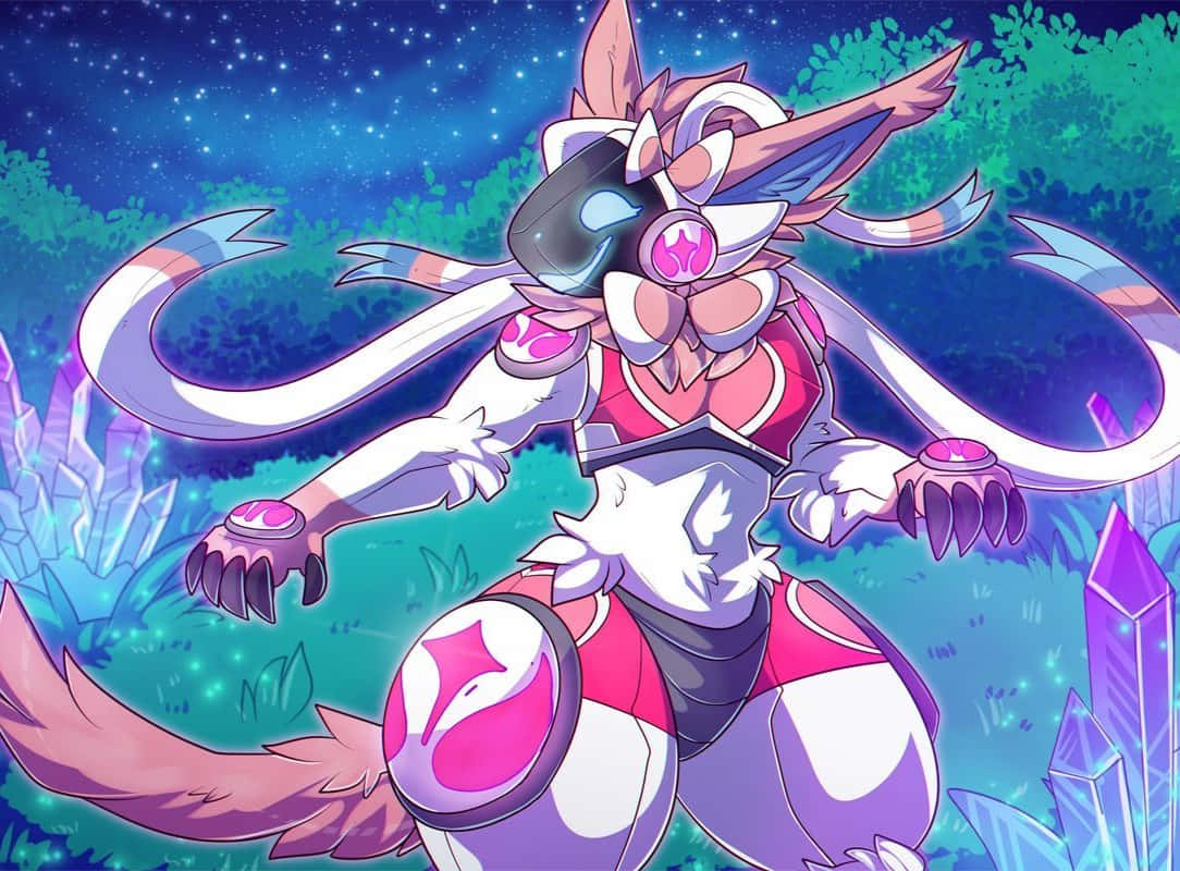 Pink Protogen Background