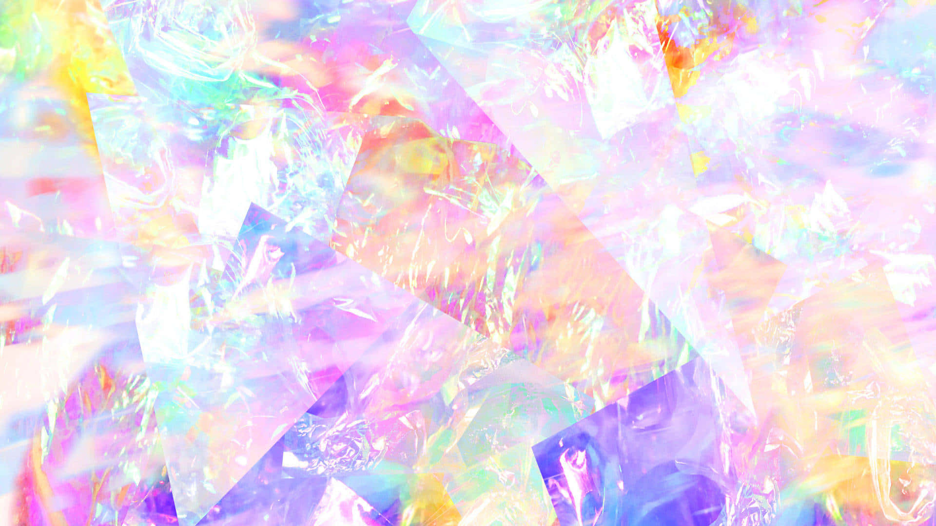 Pink, Purple And Blue Geometric Shapes Form A Gorgeous & Mesmerizing Pastel Crystal Background