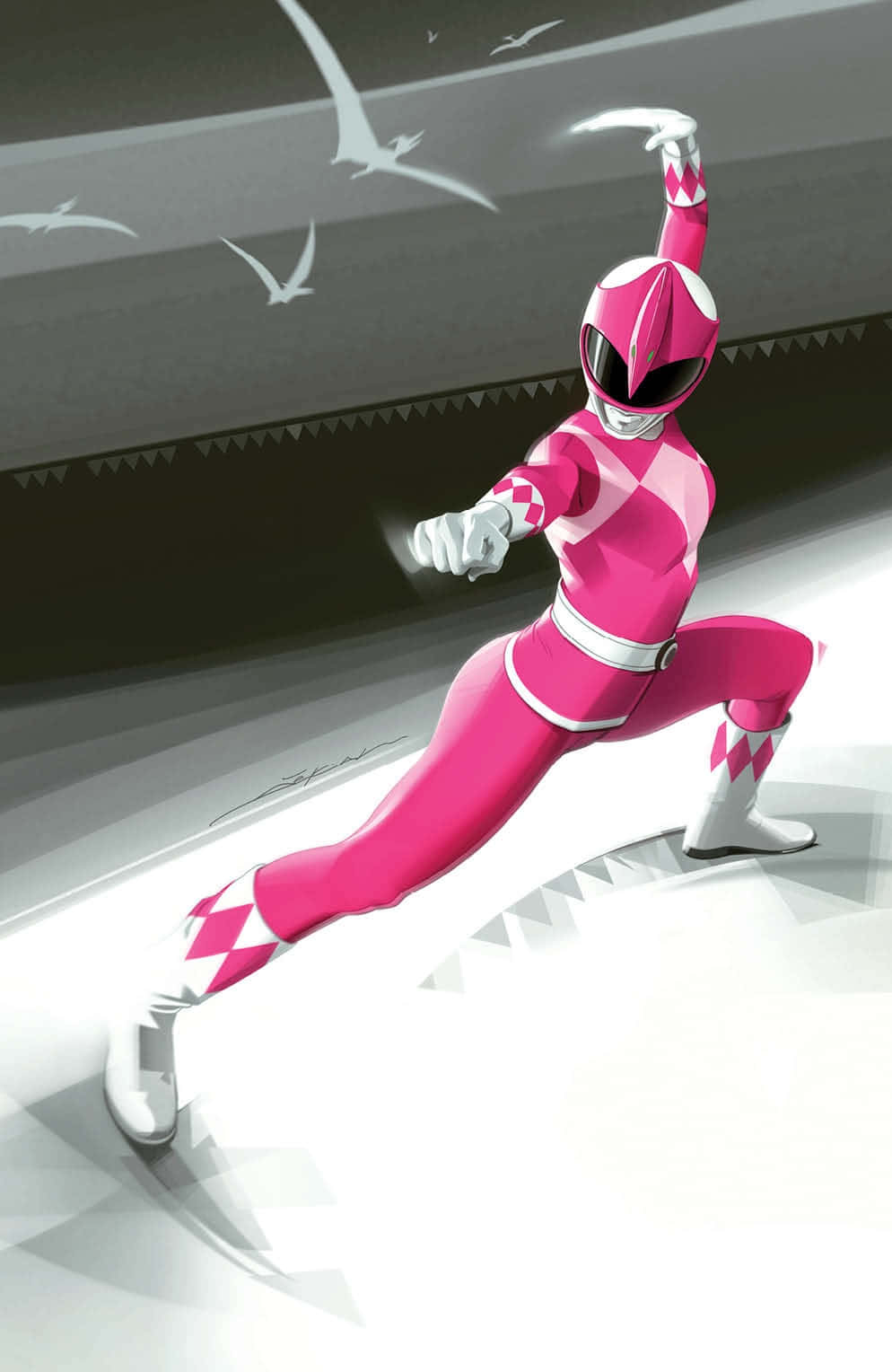 Pink Ranger Action Pose