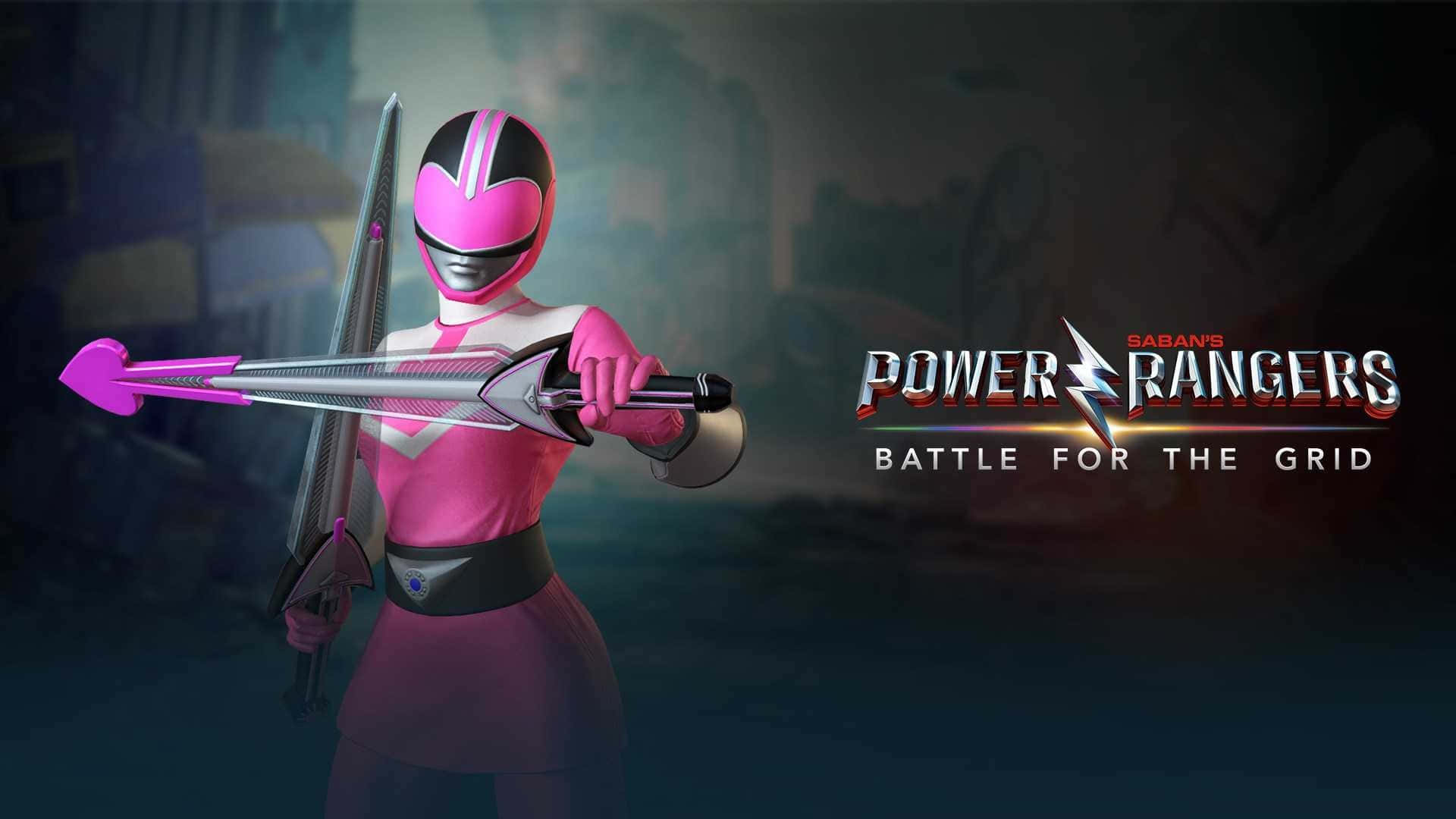 Pink Ranger Battleforthe Grid Promo Background