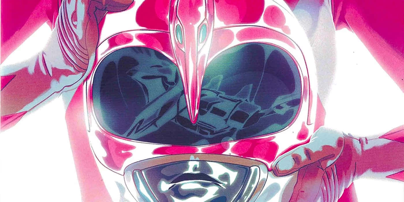 Pink Ranger Helmet Closeup