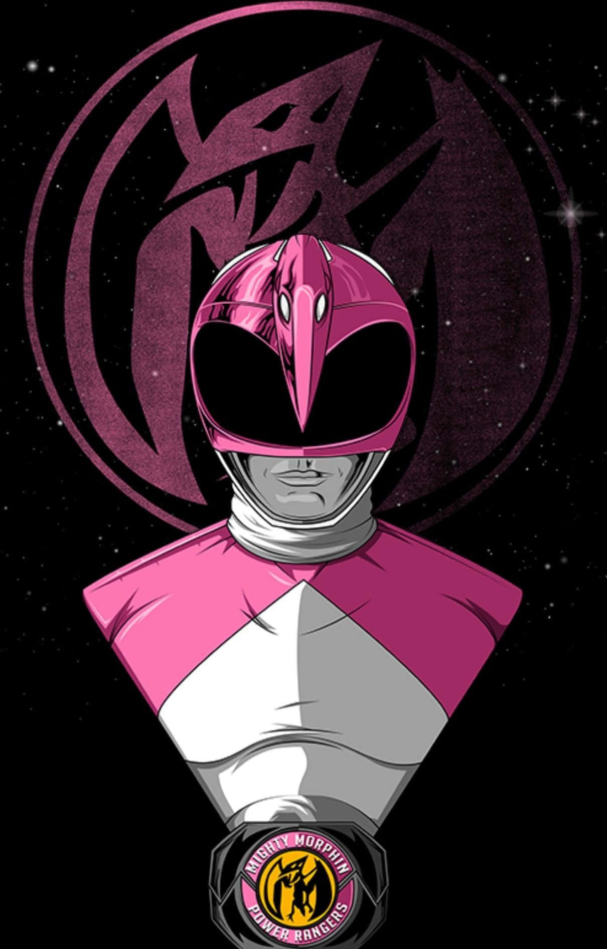 Pink Ranger Power Morphin Poster