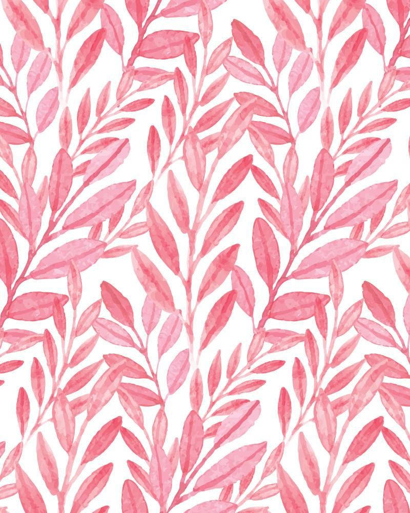 Pink Reef Watercolor Art Background