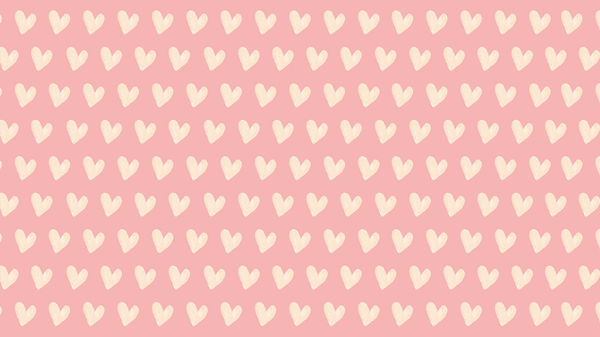 Pink Retro Heart Shape Aesthetic Valentine's Day Background