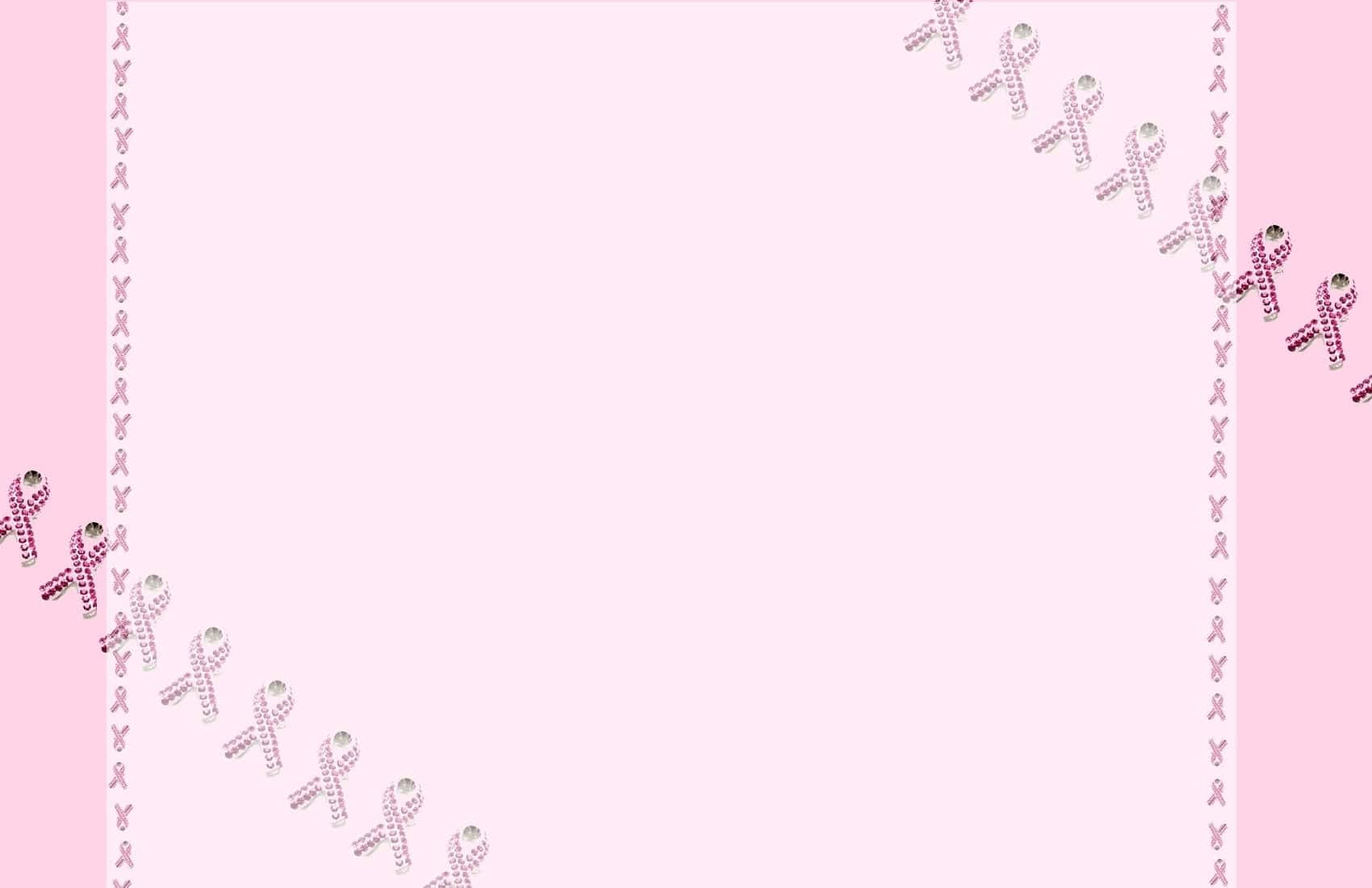 Pink Ribbon For Breast Cancer Awareness Background