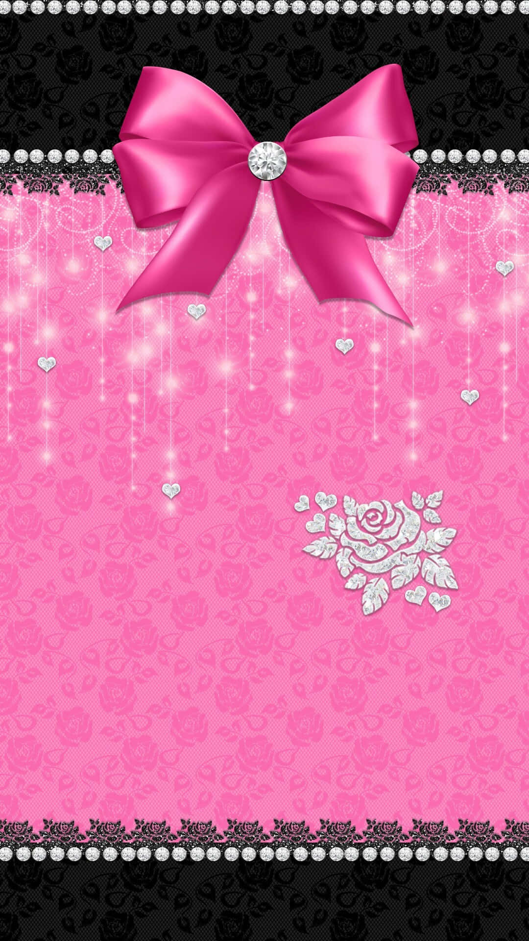 Pink Ribbon Symbol For Breast Cancer Awareness Background