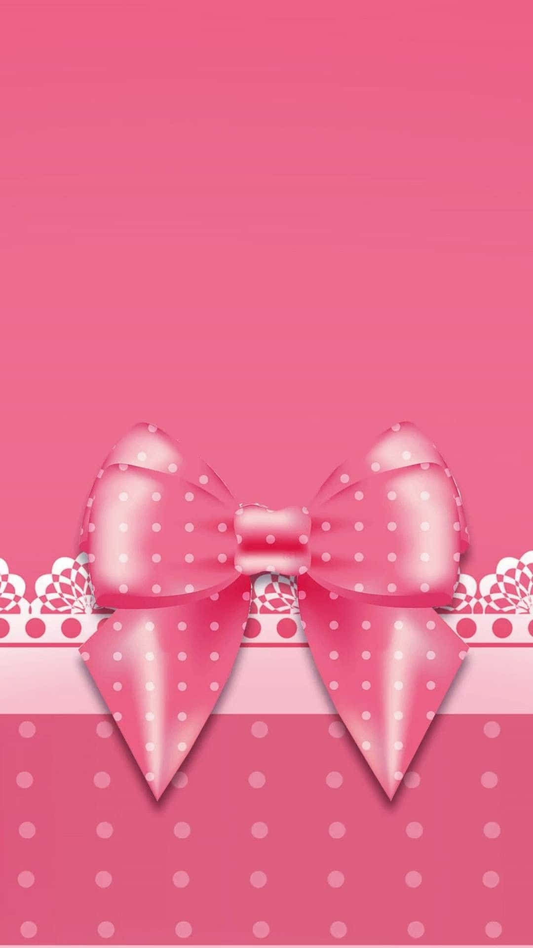 Pink Ribbon Symbol On A Blurred Background Background