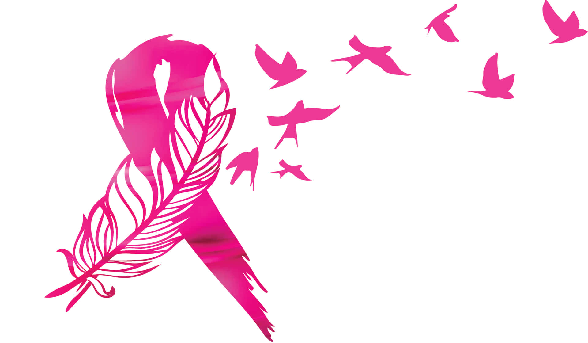 Pink Ribbon Symbolizing Breast Cancer Awareness