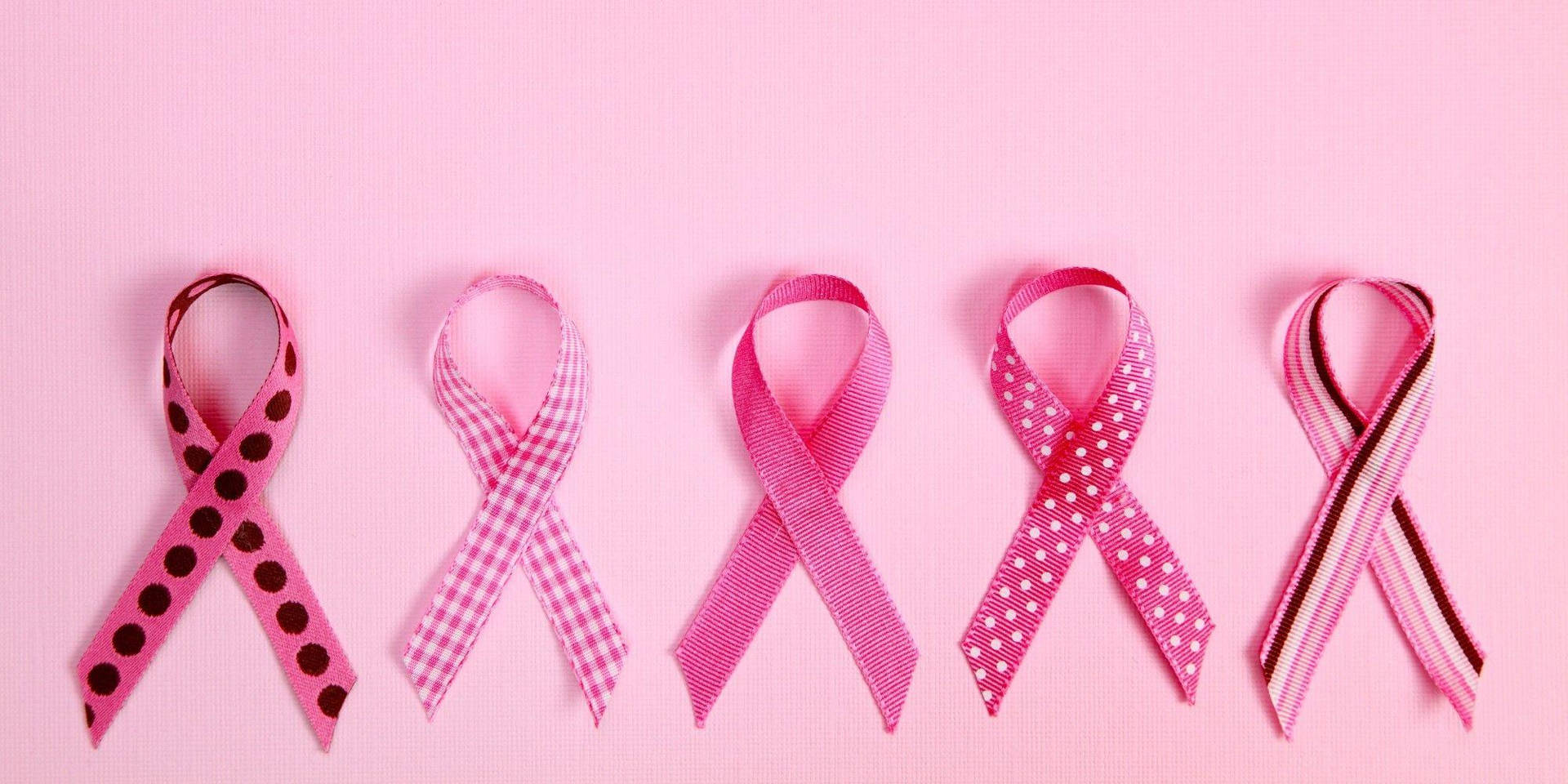 Pink Ribbons Medical Symbol Background