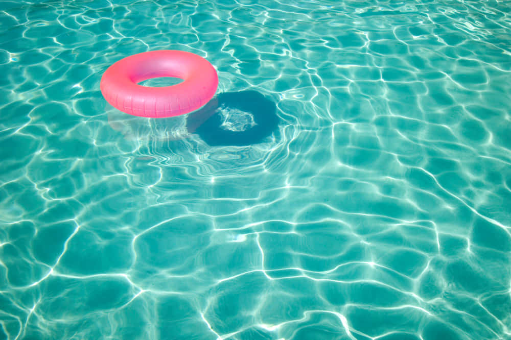 Pink Ring Floater Pool Water