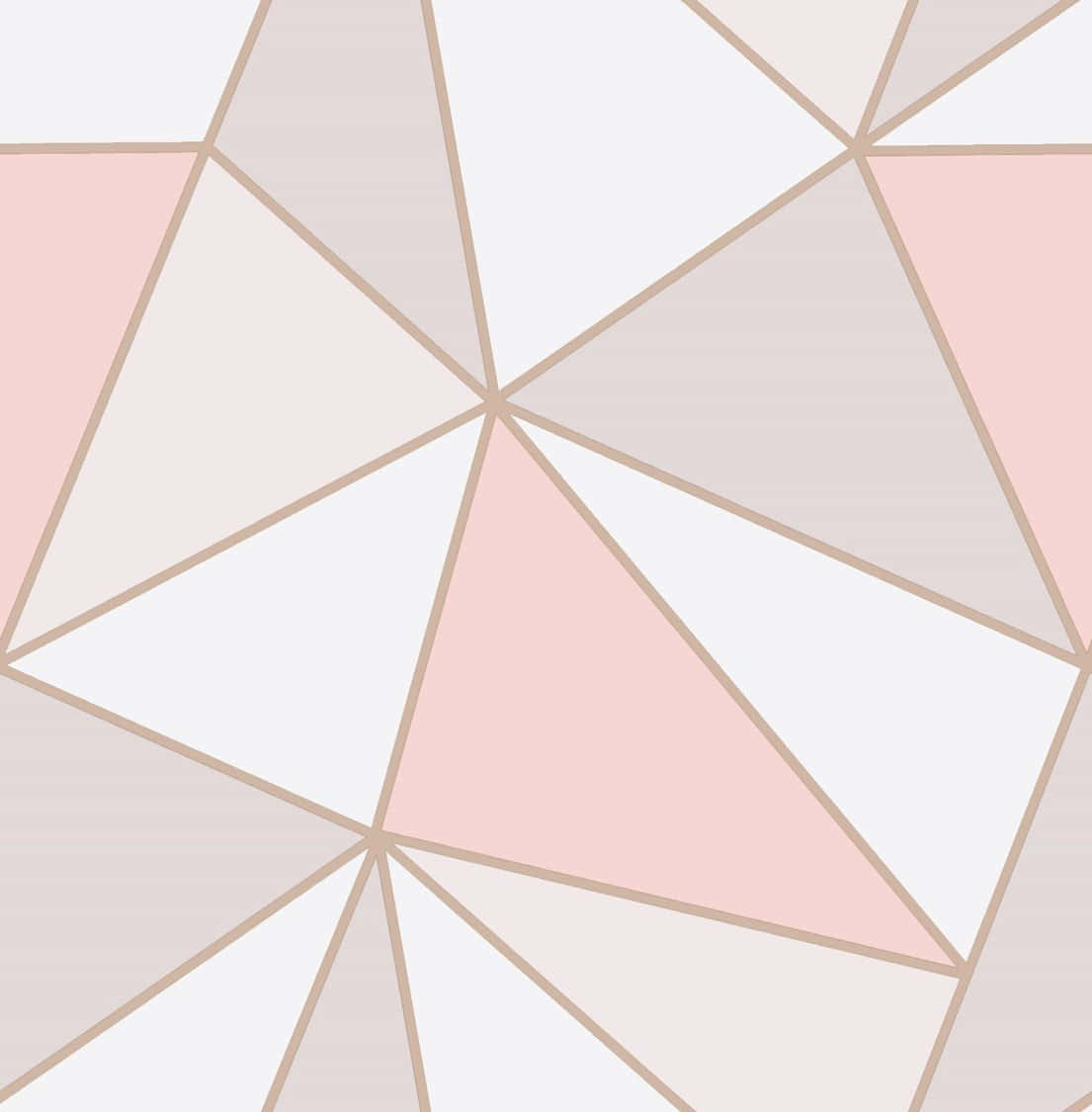 Pink Rose Gold Geometric Pattern Background