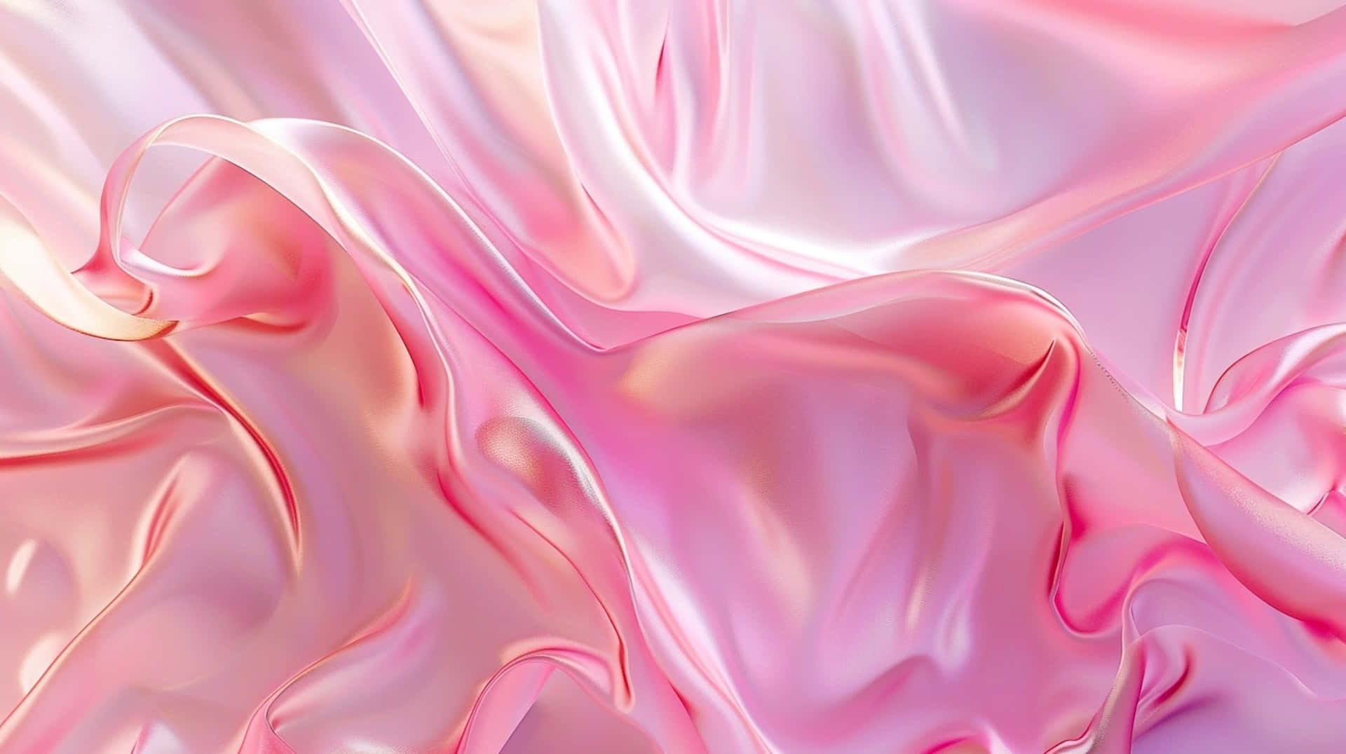Pink Satin Waves Texture Background