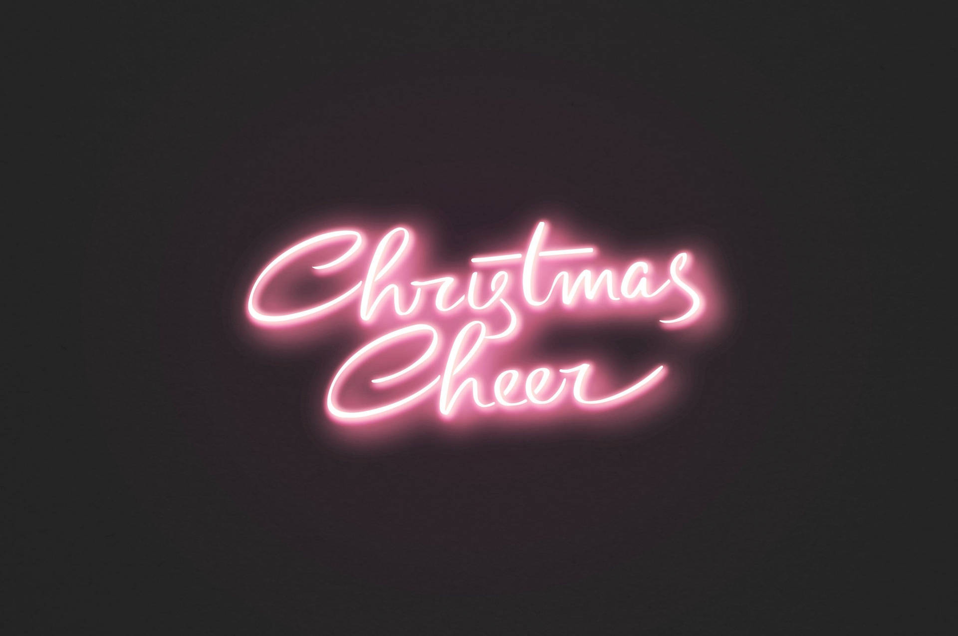 Pink Sign Christmas Laptop Background